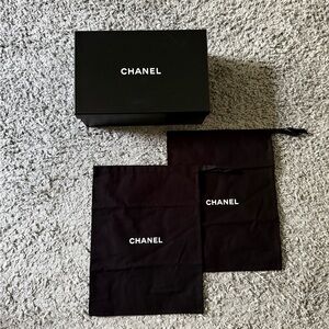 Chanel - Empty Shoe Box w/ Dust Bags